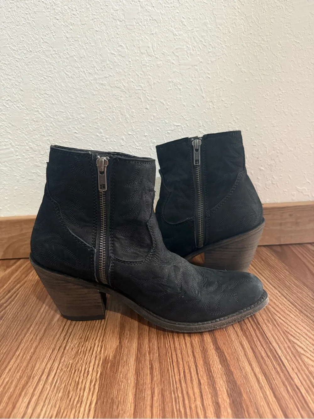 liberty black suede
